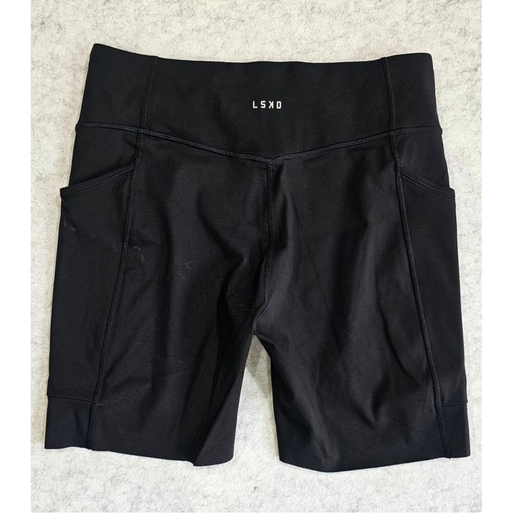 LSKD Elite Run High-Rise 7" Pocket Running Shorts Black NWT Size XL, New